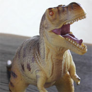 レフ板ありの恐竜のおもちゃの画像