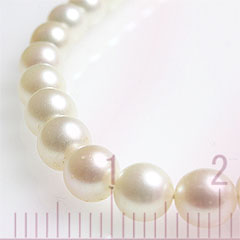 定規の無料イラスト素材を合成した真珠の写真