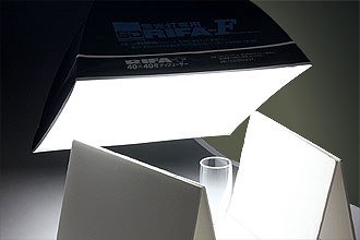 撮影用照明RIFA（リファー）－F40×40cmを使った撮影状況
